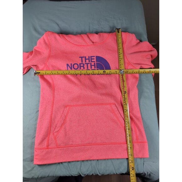 The North Face Hoodie Womens Small Pink Sweatshirt Pullover Sweater Purple Logo - Picture 8 of 12